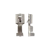 Nicht isolierter, weiblicher Flachsteckerkontakt